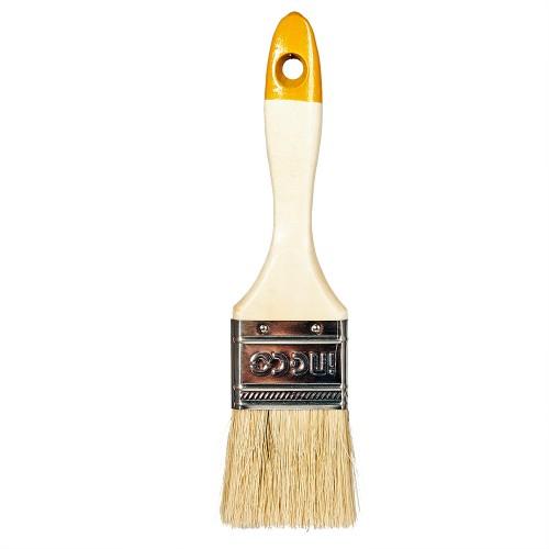 Кисть флейцевая деревянная ручка 2″ INGCO