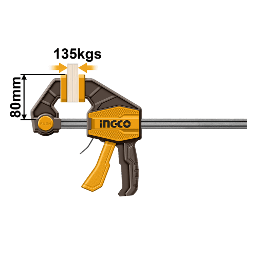 Струбцина быстрозажимная 80×900 мм INGCO INDUSTRIAL