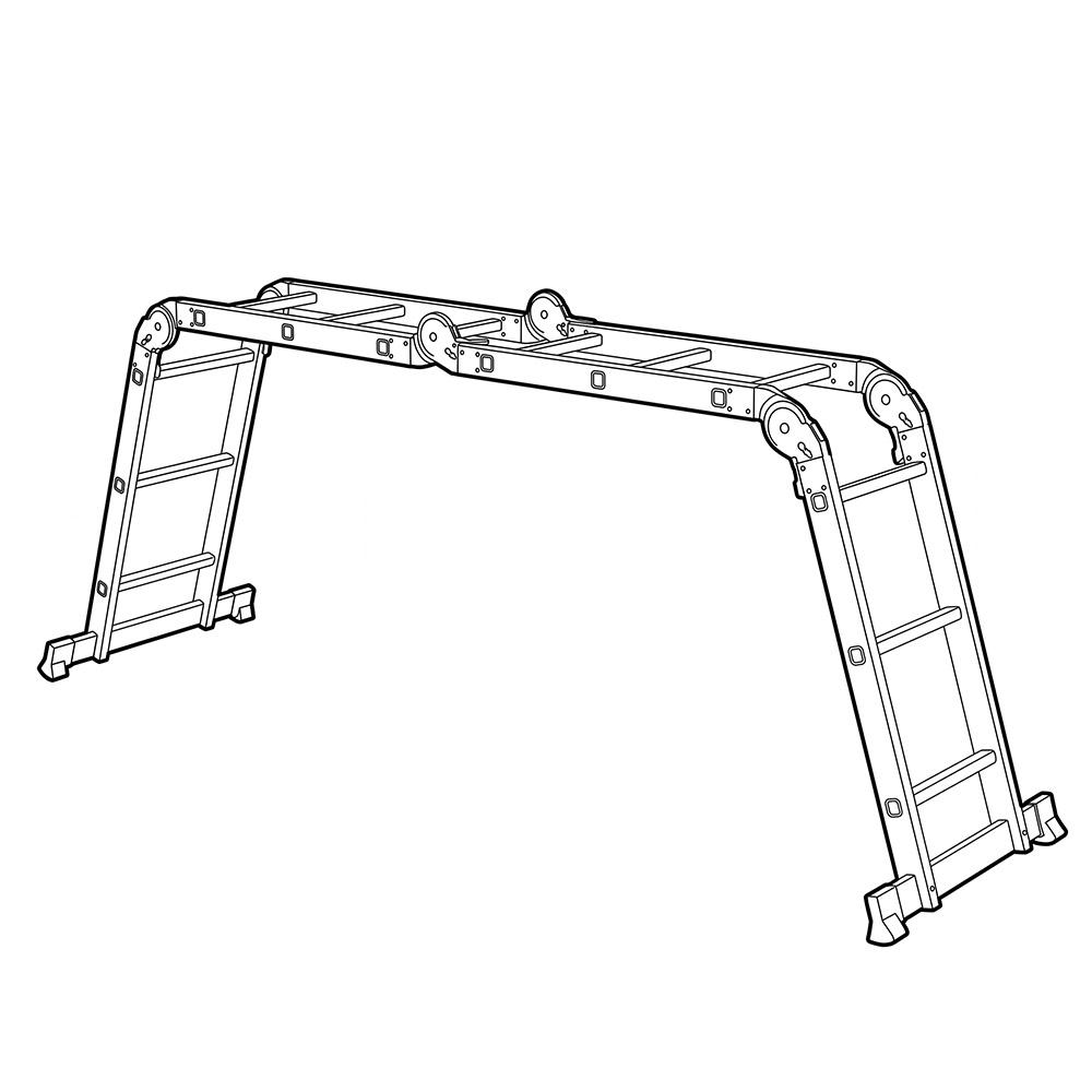 Лестница шарнирная Vitals Ml 1403y