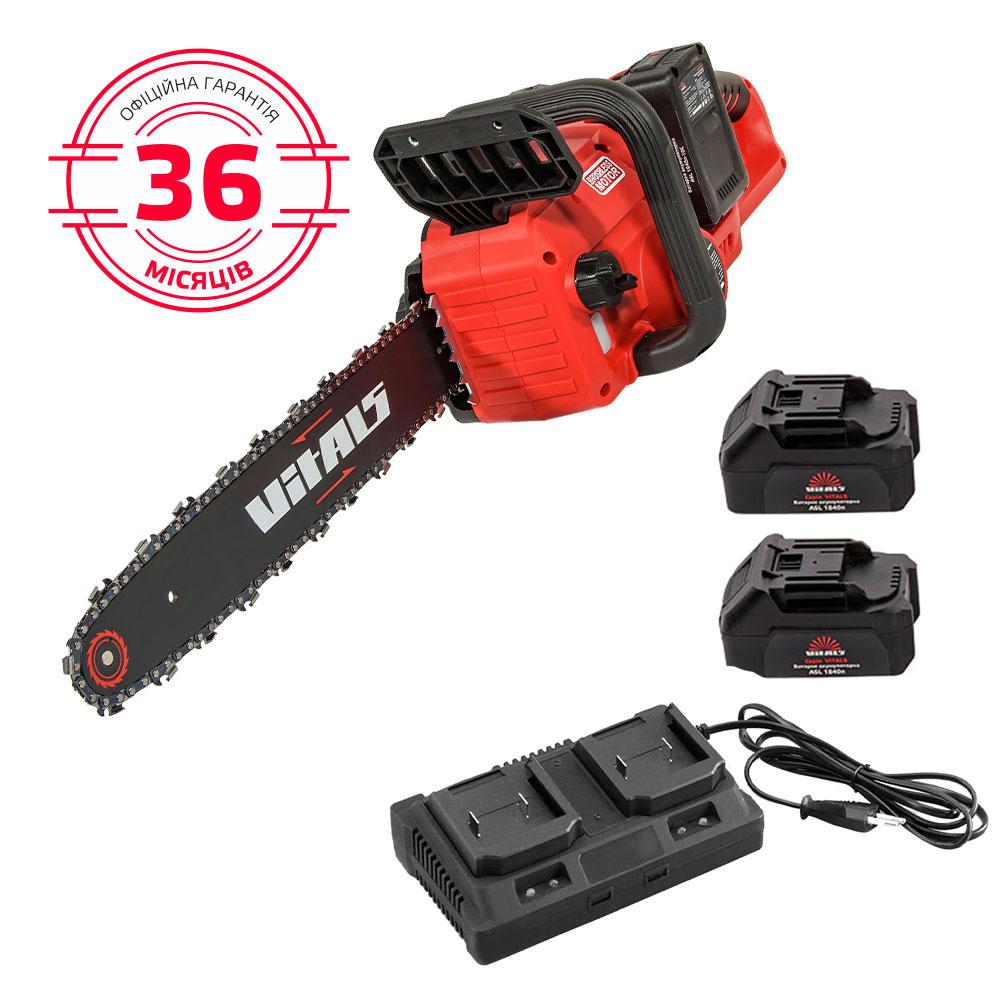 Аккумуляторная цепная пила Vitals AKZ 3640s Kit