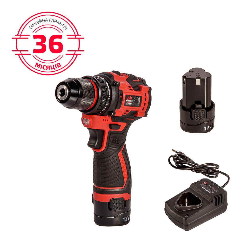 Дриль-шурупокрут акумуляторний Vitals Master AU 1232c BL Kit
